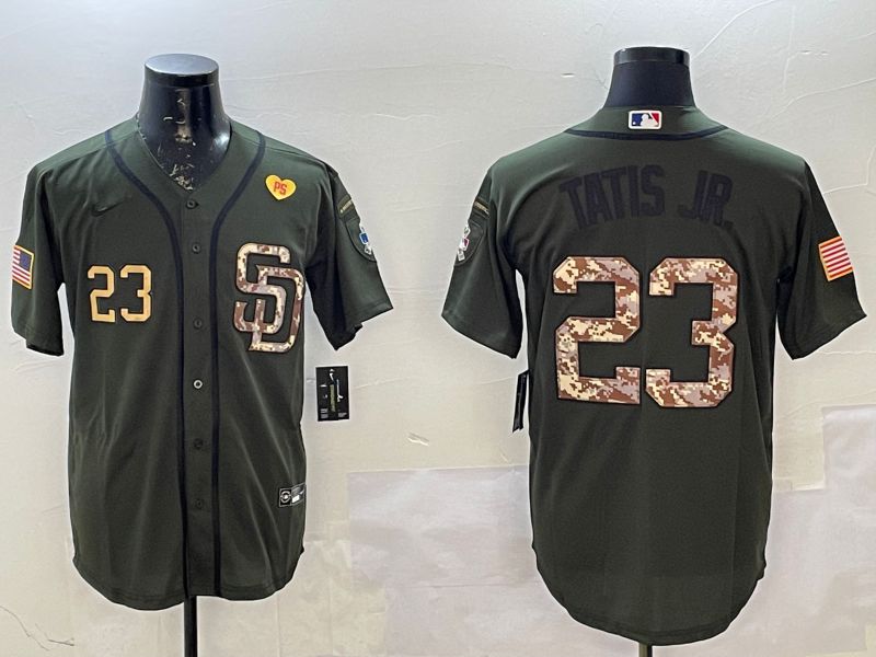 Men San Diego Padres #23 Tatis jr Green Game 2025 Nike MLB Jersey style 7->san diego padres->MLB Jersey